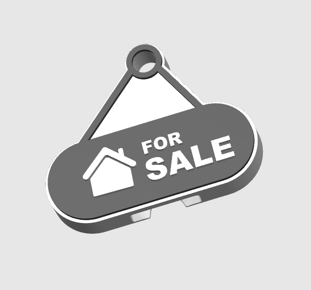 Realtor Can Opener Keychain 3D Print File (STL + 3MF Digital Download)