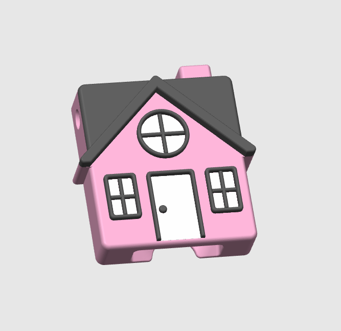 House Can Opener Keychain 3D Print File - AMS (STL + 3MF Digital Download)