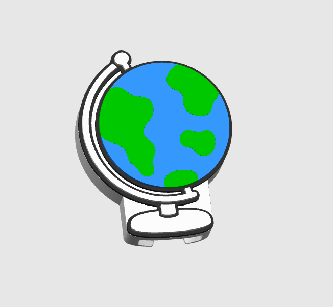 Globe Can Opener Keychain 3D Print File (STL + 3MF Digital Download)