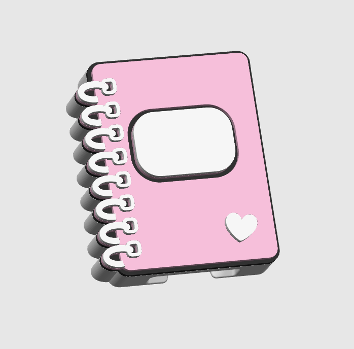 Notebook Can Opener Keychain 3D Print File (STL + 3MF Digital Download)