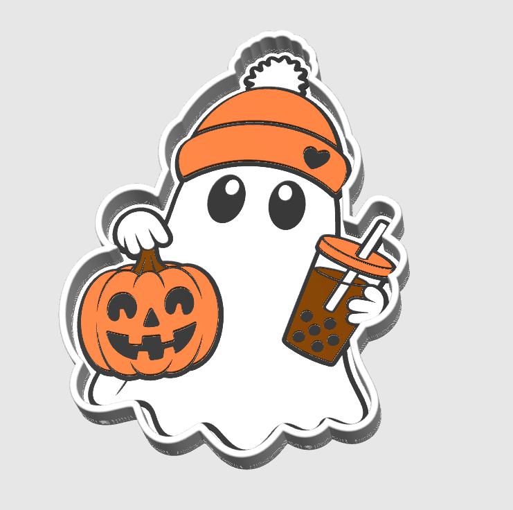 Fall Ghost Trinket Dish 3D Print File (STL & 3MF Digital Download)