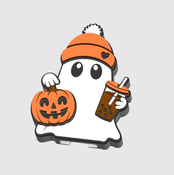 Fall Ghost Can Opener Keychain 3D Print File (STL + 3MF Digital Download)