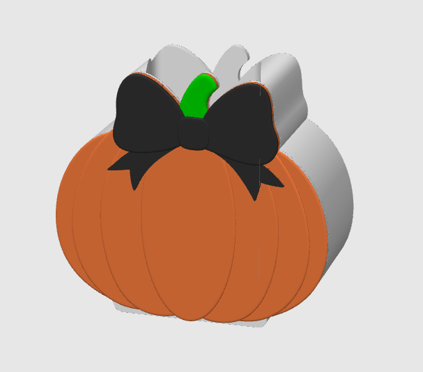 Bow Pumpkin Soap Holder: 3D Print STL & 3MF File (Digital Download)