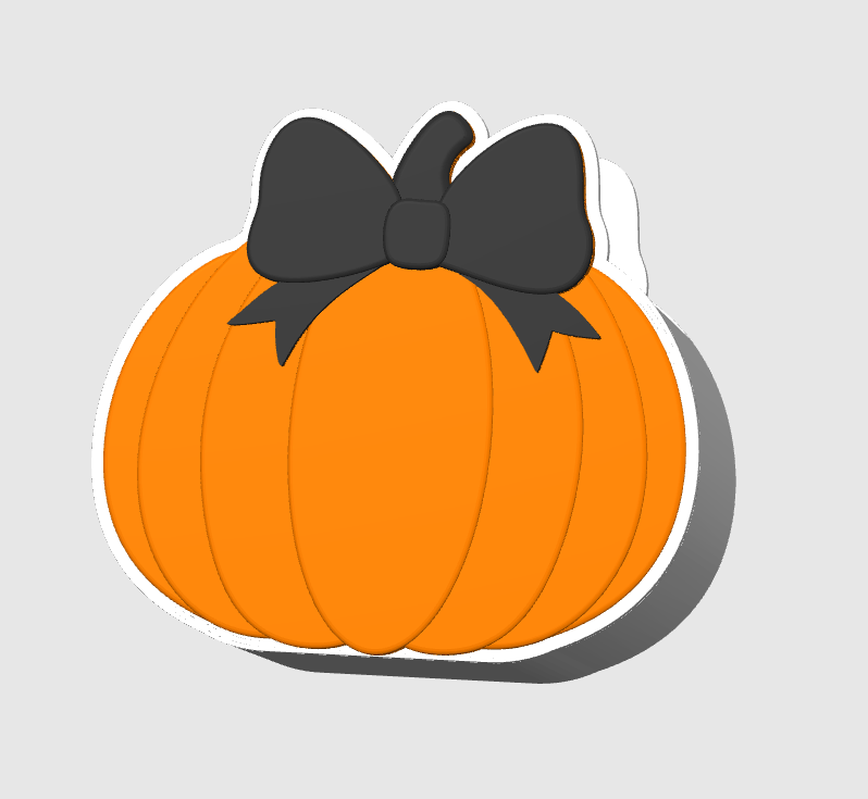Bow Pumpkin Pen Holder: 3D Print STL & 3MF File (Digital Download)