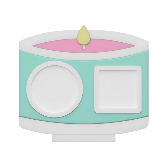 Digital Download - NFC Display Backing - Single Wick Candle Backing