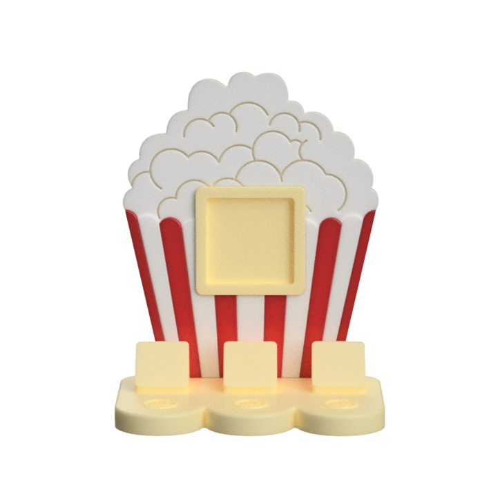 Digital Download - NFC Display Backing - Popcorn Backing - Square