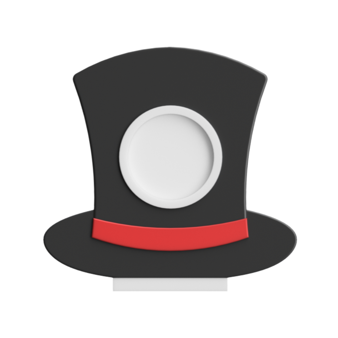 Digital Download - NFC Display Backing - Top Hat Backing - Circle