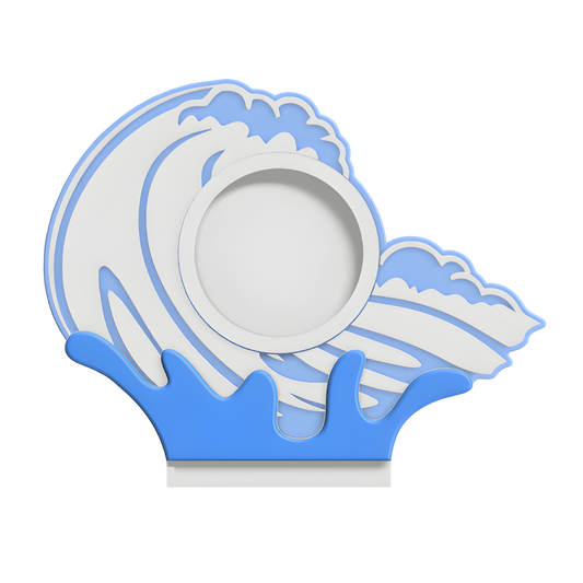 Digital Download - NFC Display Backing - Wave Backing - Circle