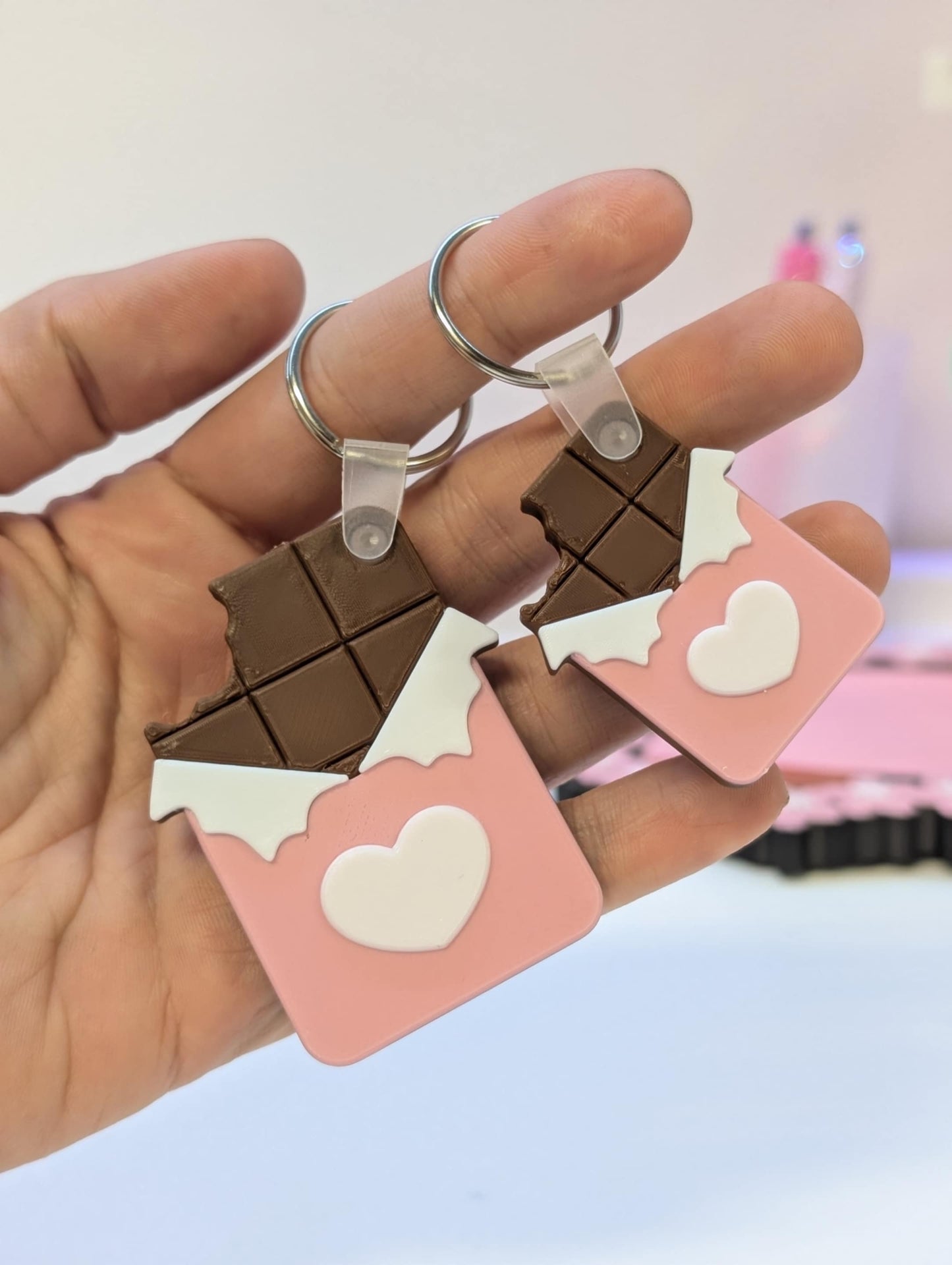 Digital Download - Cute Chocolate Bar NFC Keychain