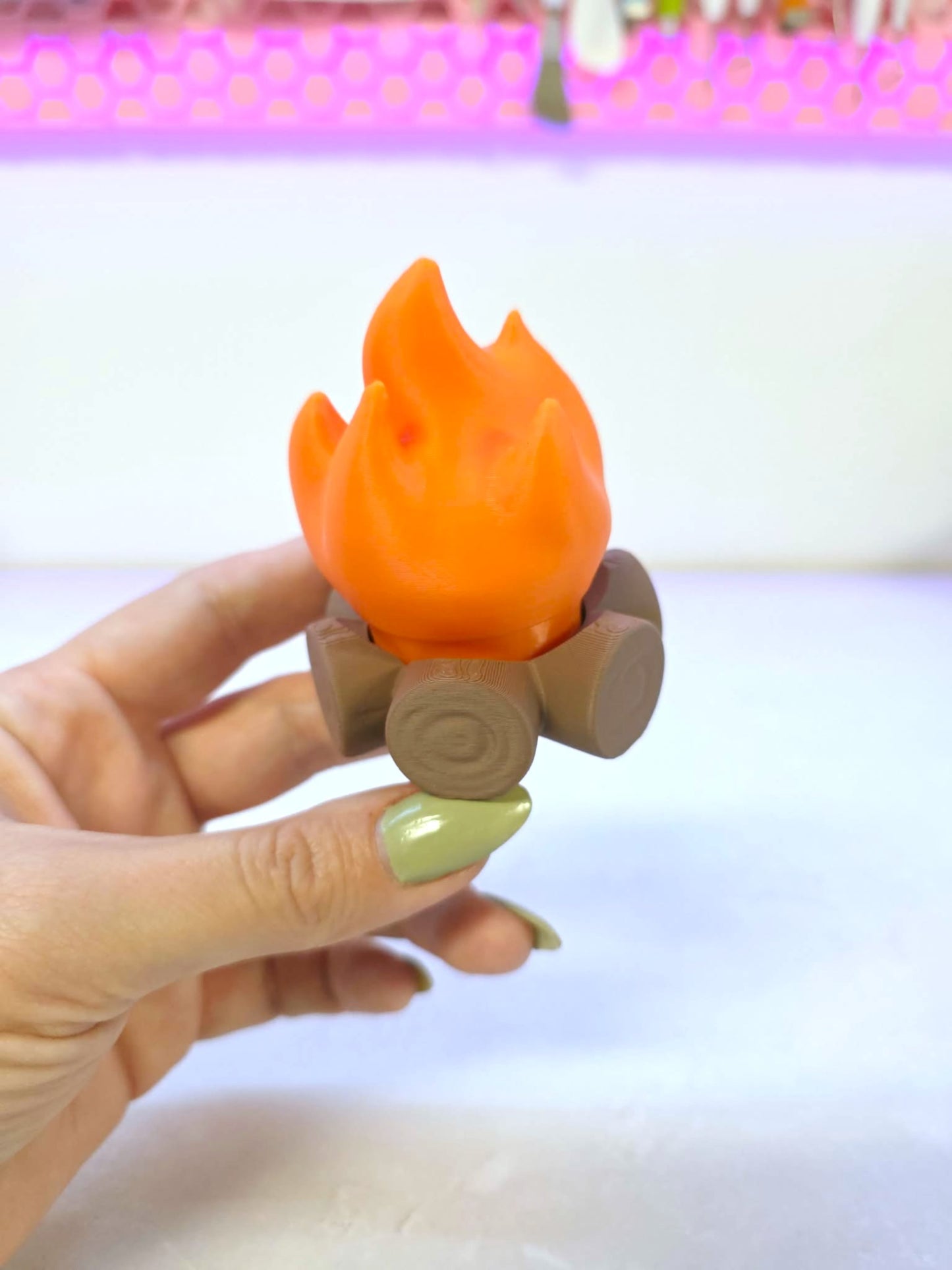 Campfire Fidget Clicker STL & 3MF 3D Print File (Digital Download)