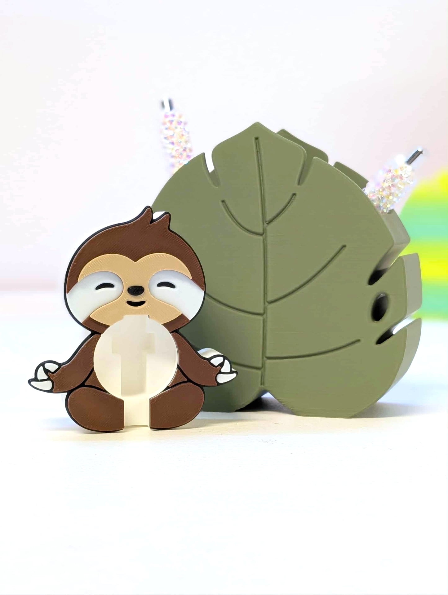 Digital Download - Sloth Badge Reel Holder STL & 3MF File