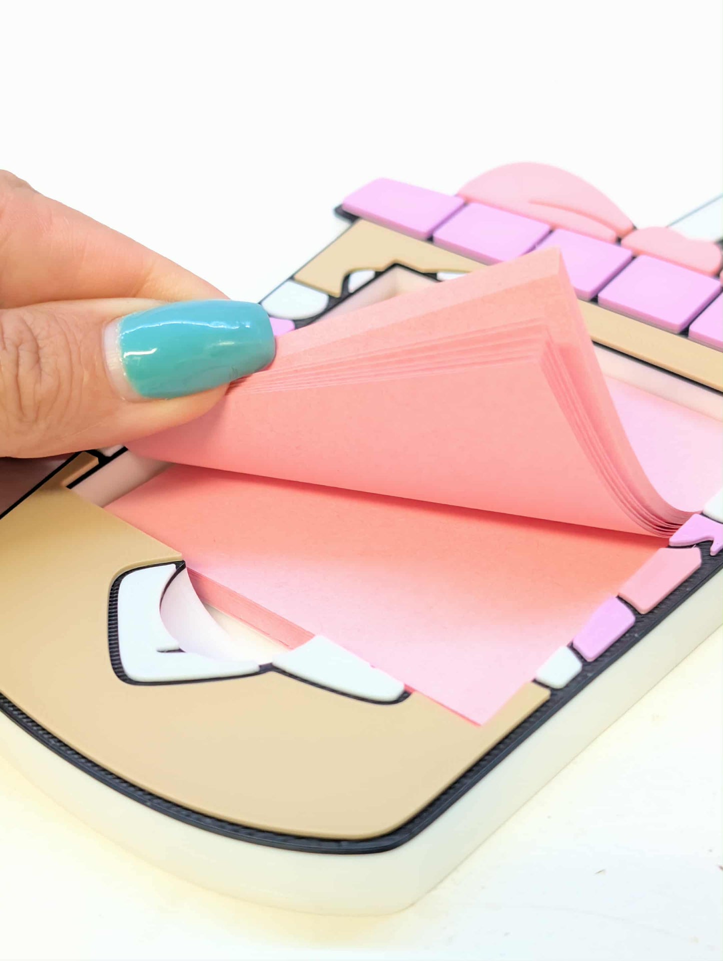 Iced Coffee Sticky Note Holder - STL & 3MF - Digital Download