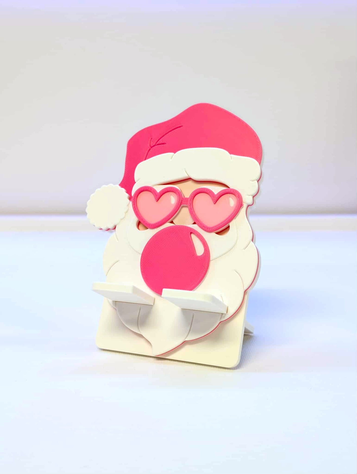 Sassy Santa Phone Holder 3D Print File: Fun Desk Decor (STL/3MF Digital Download)
