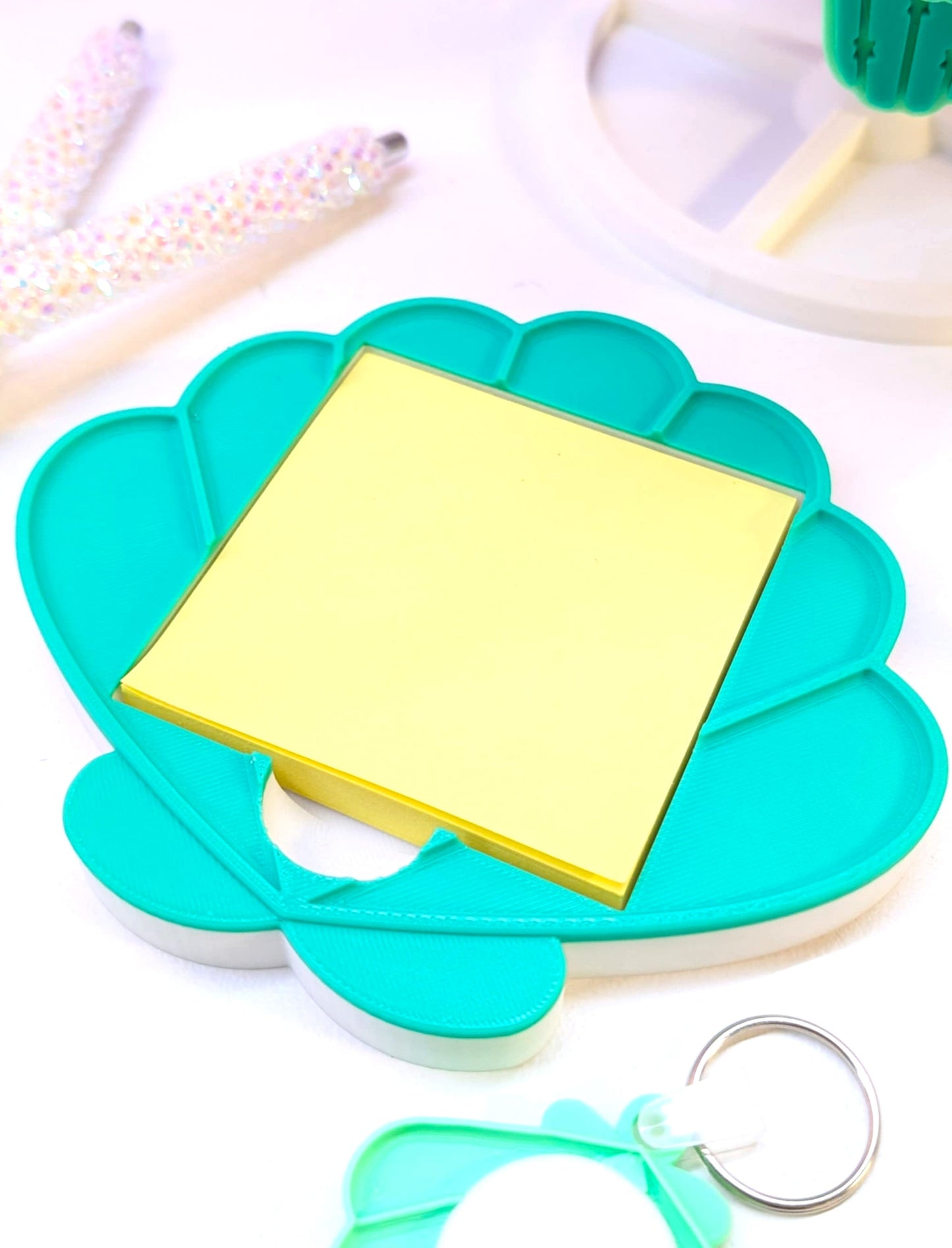 Shell Sticky Note Holder - STL & 3MF - Digital Download