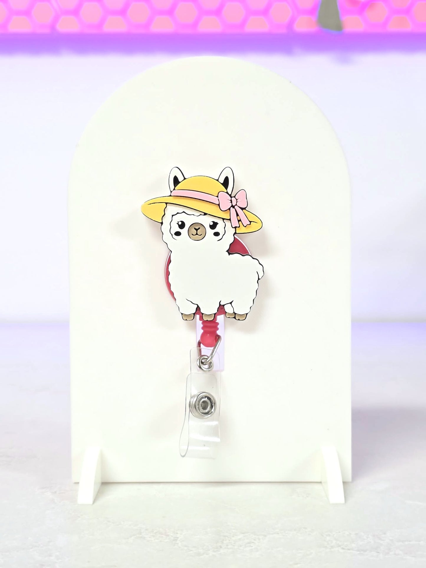 Summer Llama Flat Back Topper 3D Print File (STL & 3MF Digital Download)