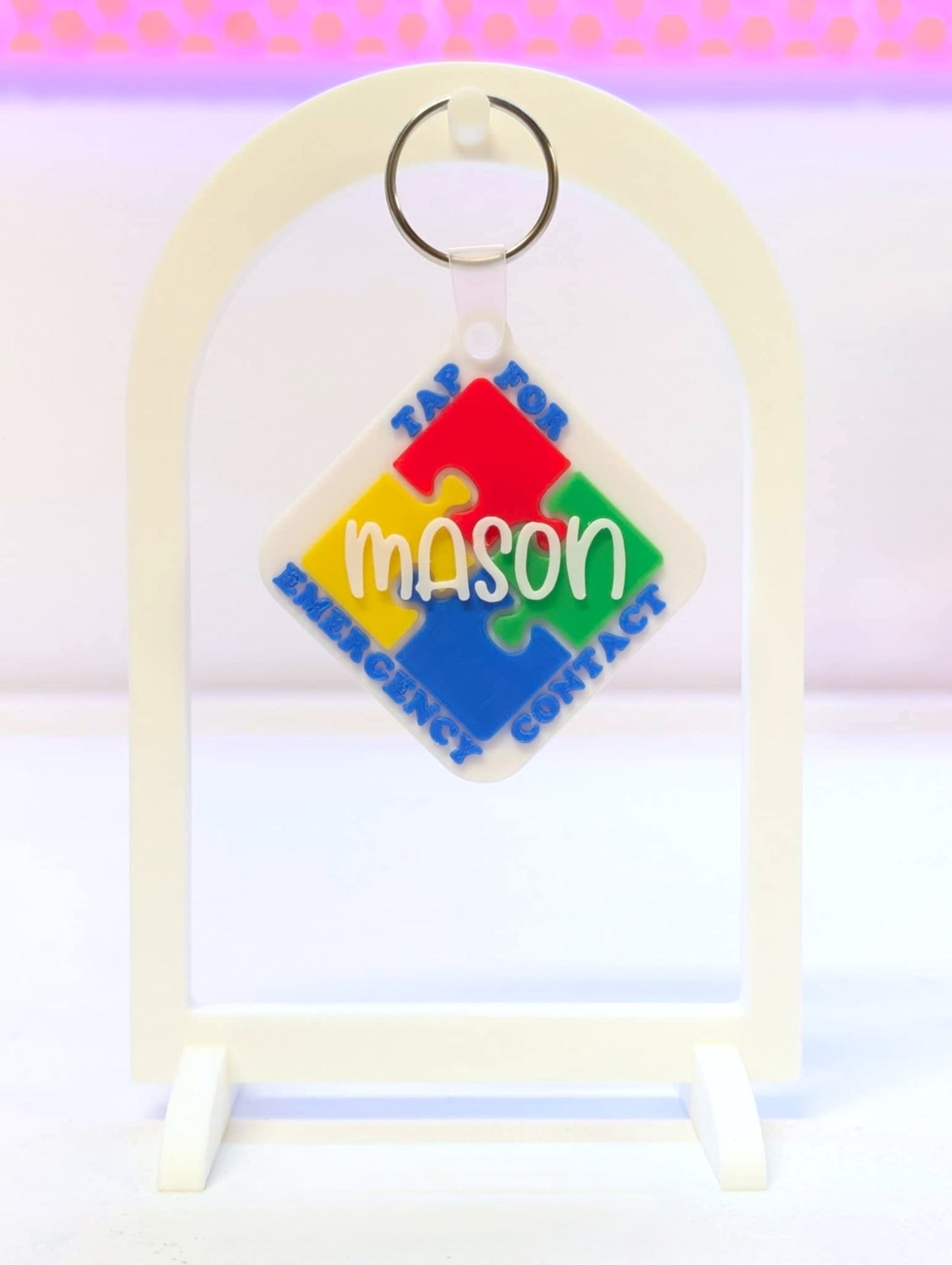 Digital Download - Emergency Contact Puzzle NFC Bag Tag