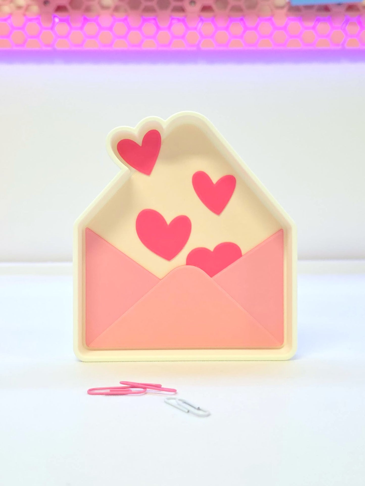 Love Letter Trinket Dish 3D Print File – STL 3MF (Digital Download)