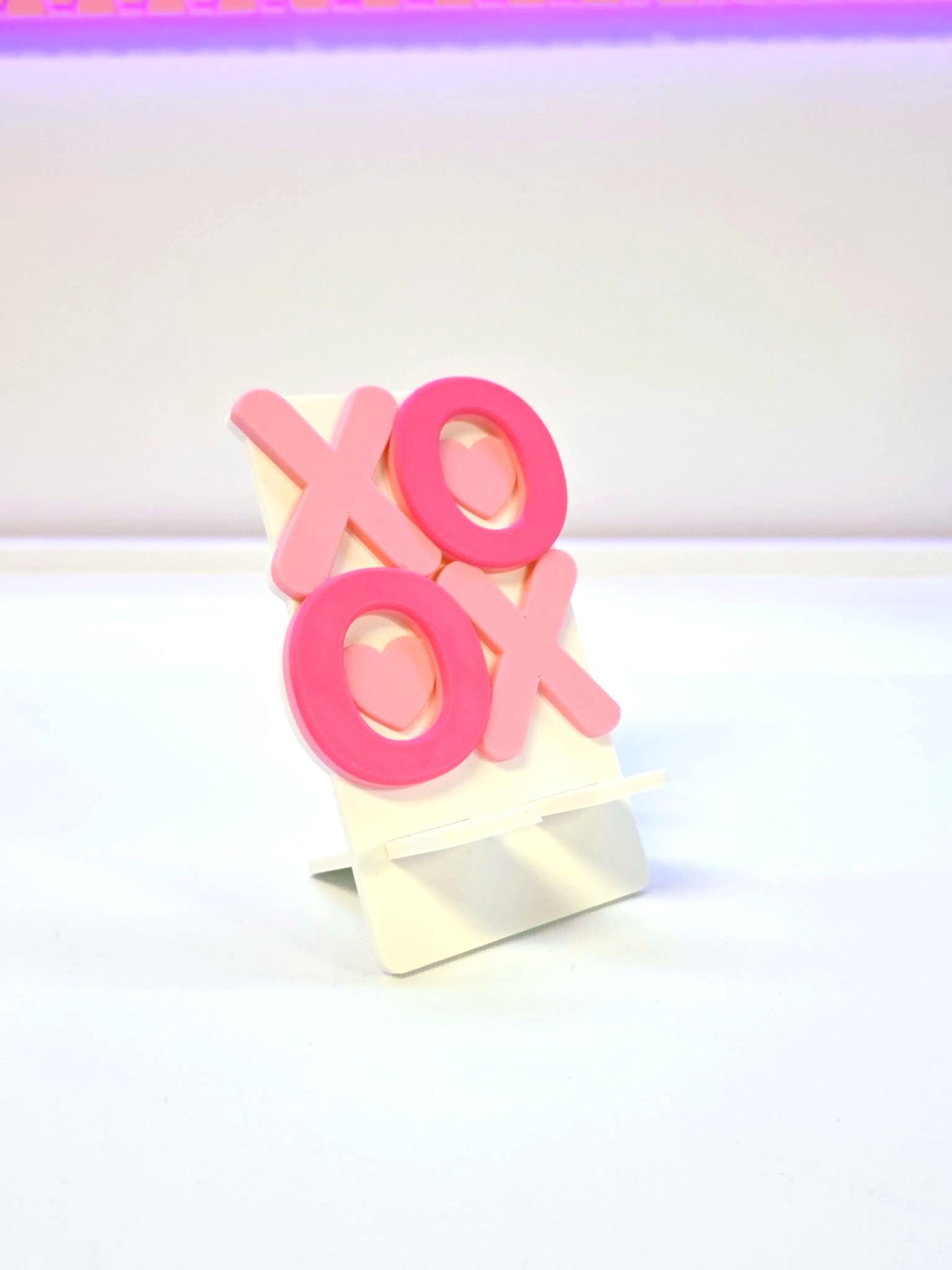 XO Hugs and Kisses Phone Holder 3D Print File (STL/3MF Digital Download)