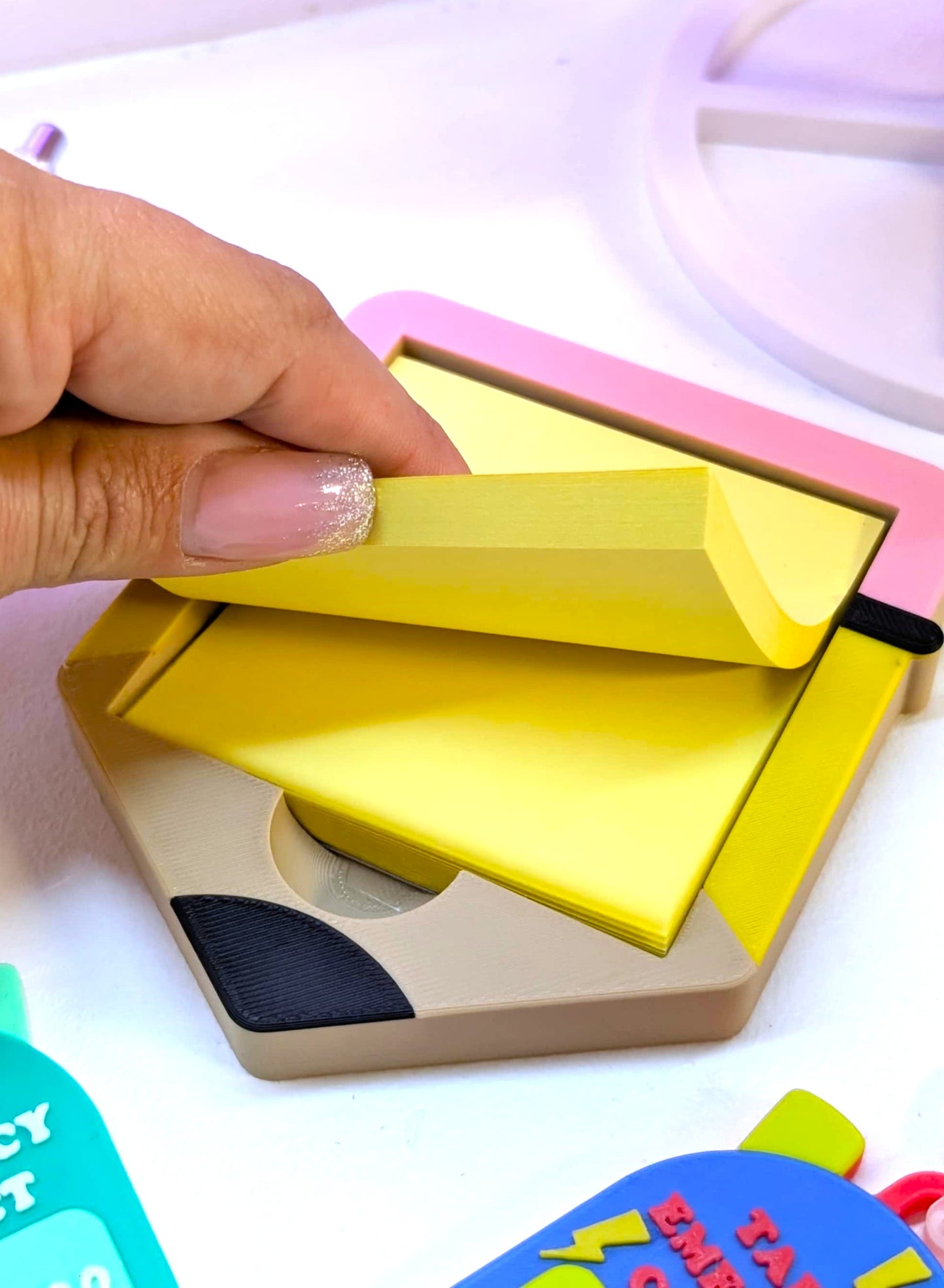 Pencil Sticky Note Holder - STL & 3MF - Digital Download