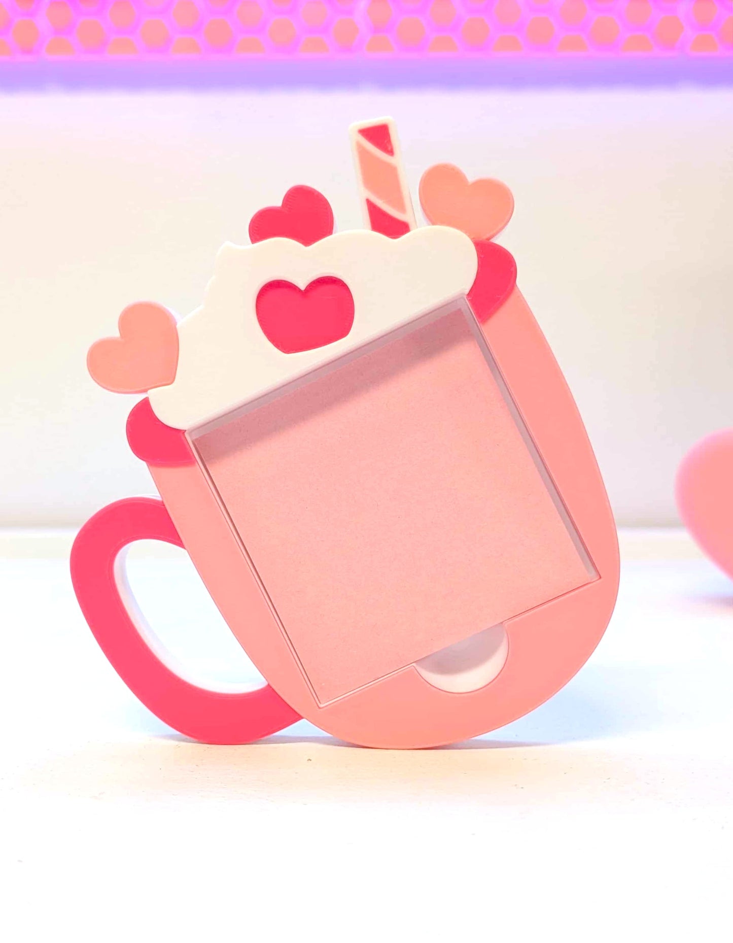 Cute Coffee Sticky Note Holder - STL & 3MF - Digital Download