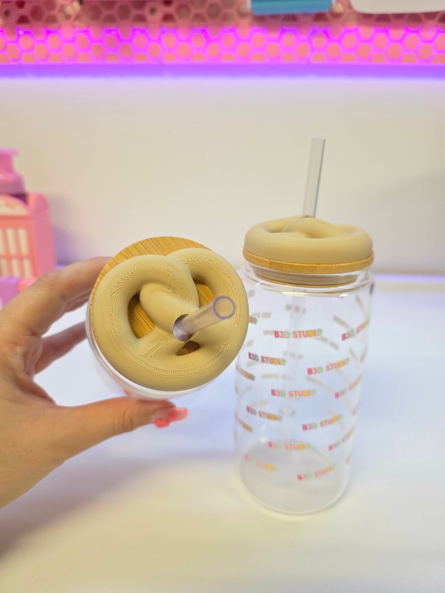 30oz Pretzel Tumbler Topper: 3D Print STL & 3MF File Lid Toppers (Digital Download)