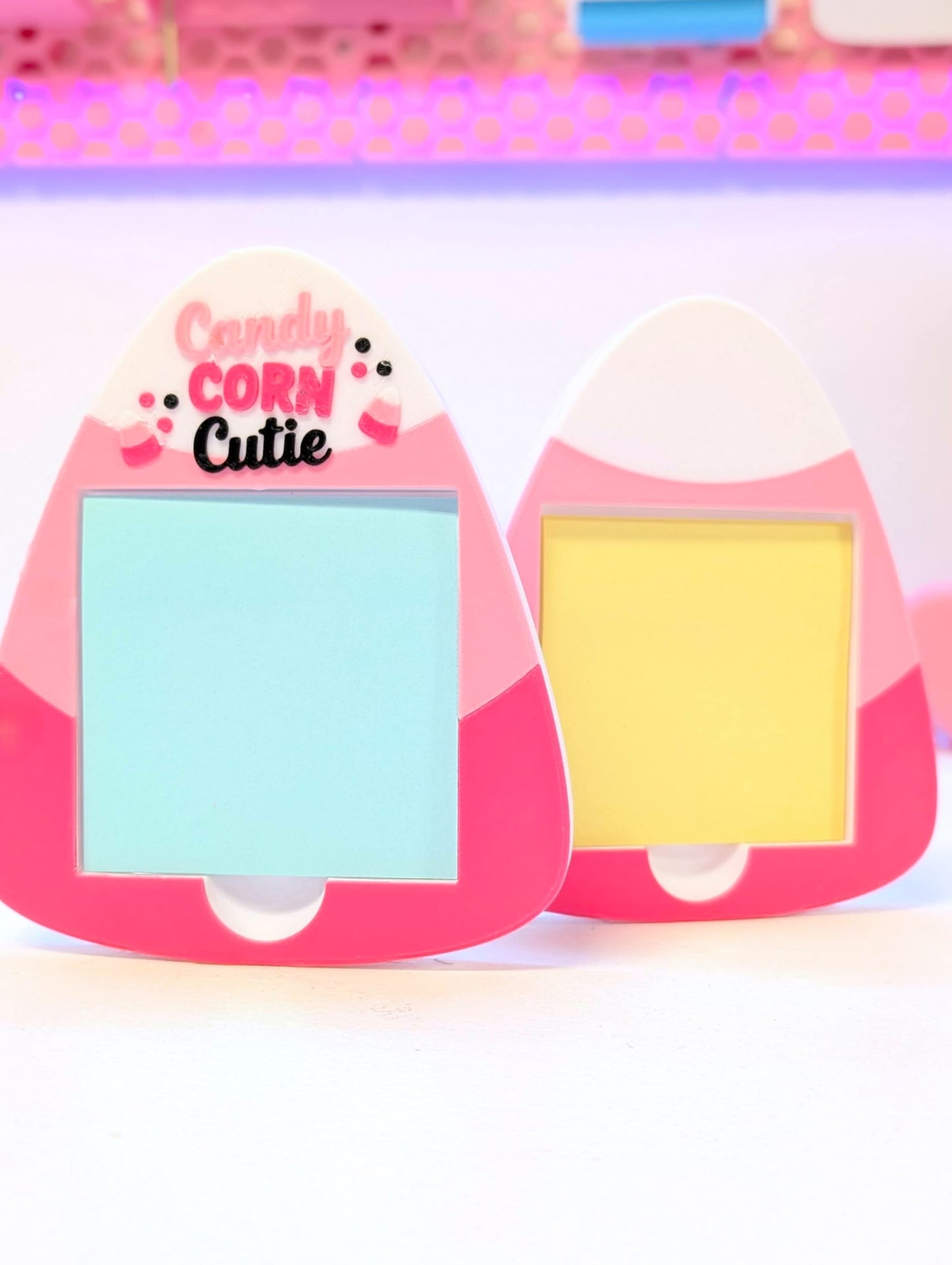 Candy Corn Cutie Sticky Note Holder - STL & 3MF - Digital Download