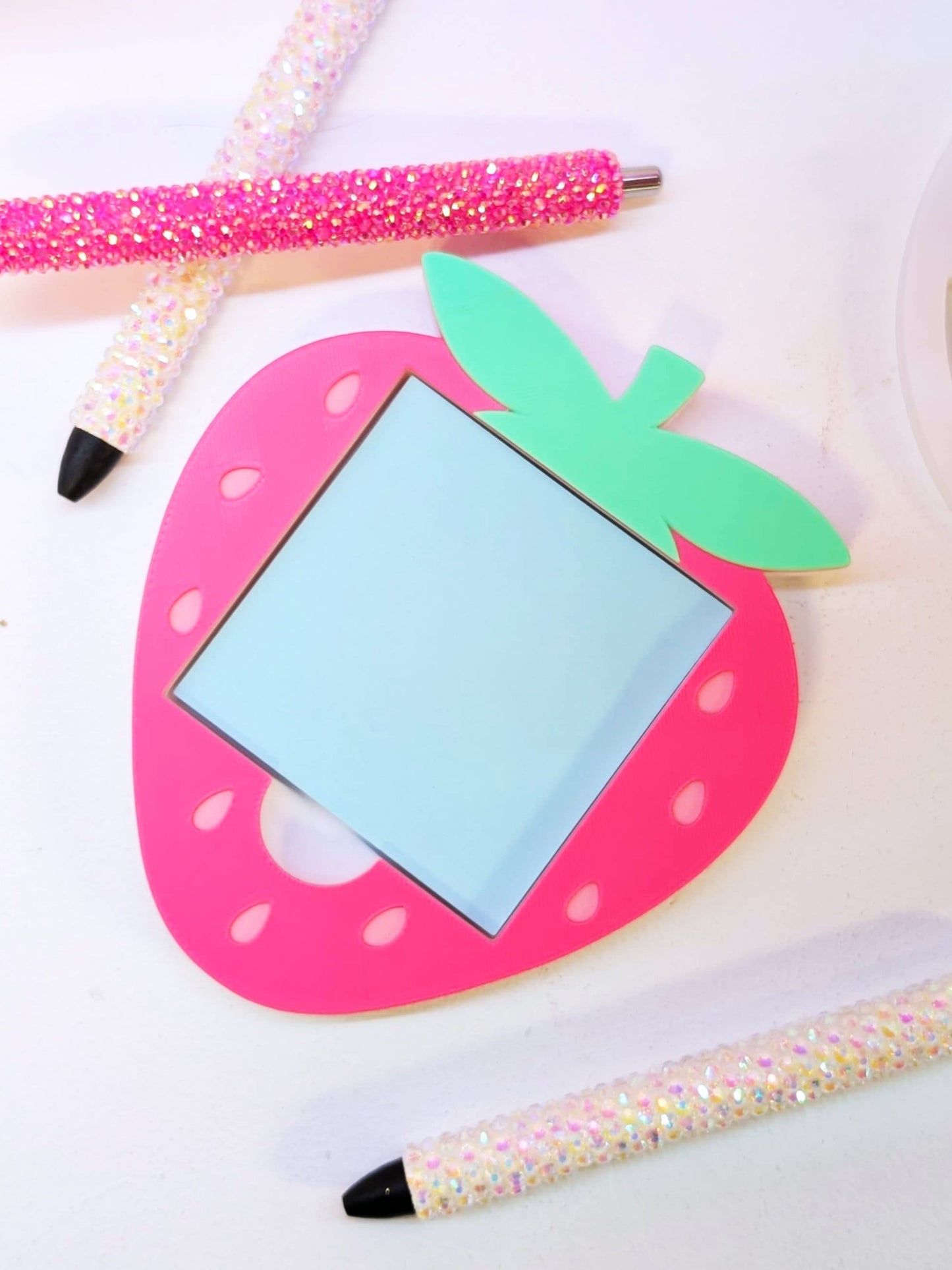 Strawberry Sticky Note Holder - STL & 3MF - Digital Download