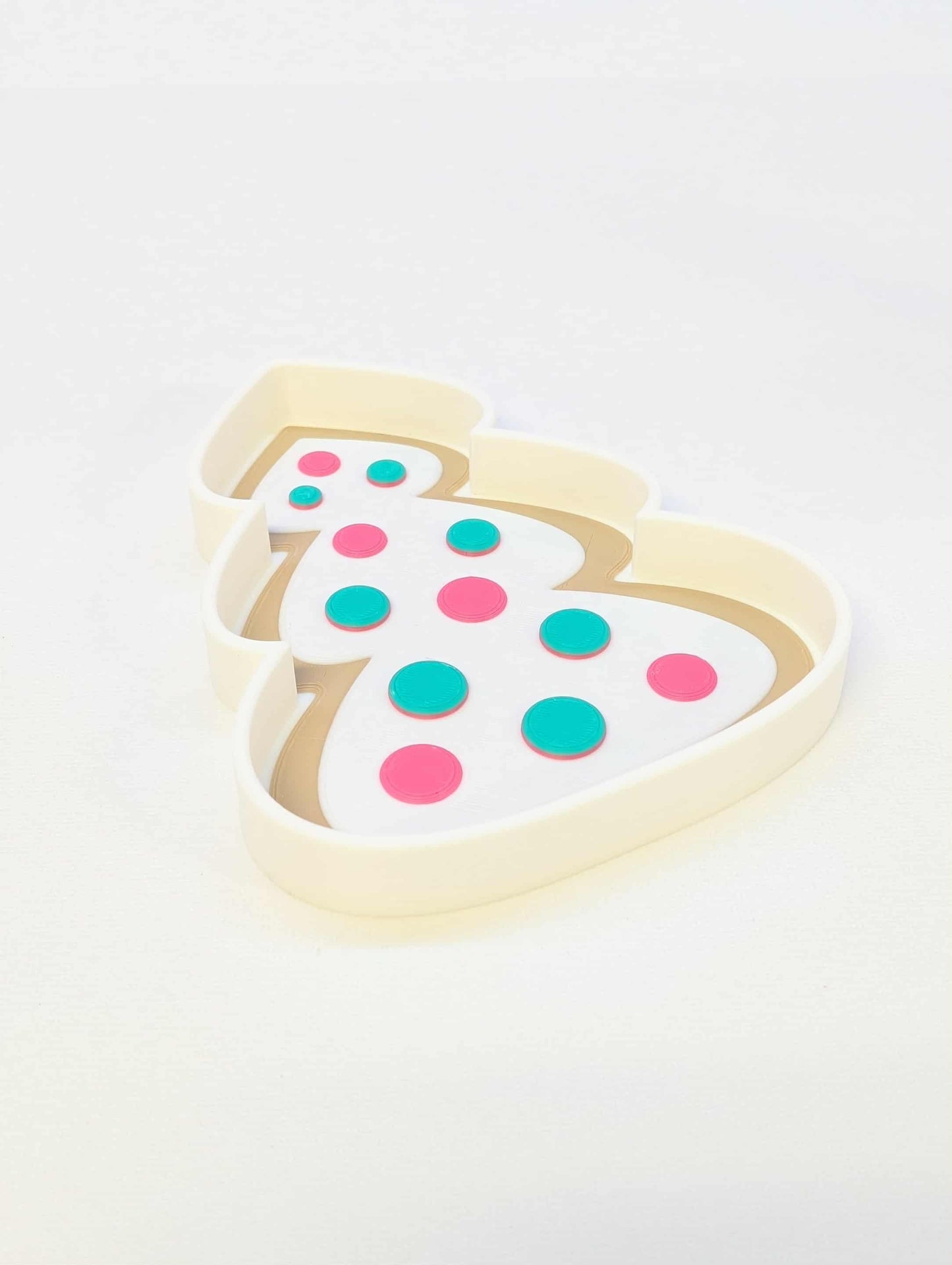 Christmas Cookie Trinket Dish STL & 3MF File – 3D Print File – Holiday Desk Organization – Digital Download