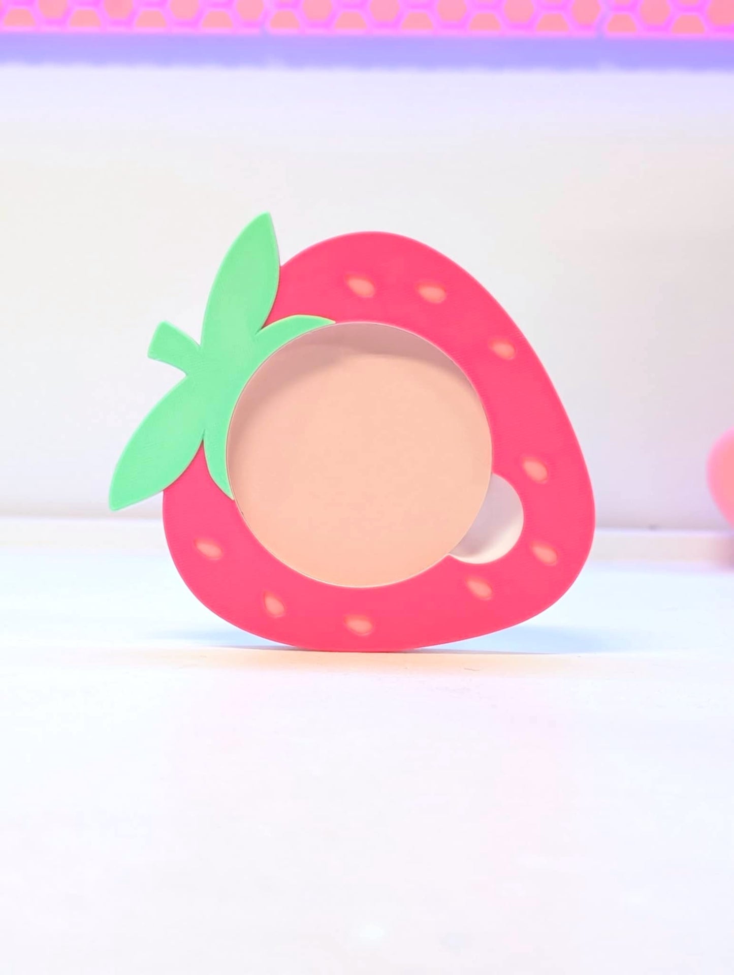 Strawberry Round Sticky Note Holder - STL & 3MF - Digital Download