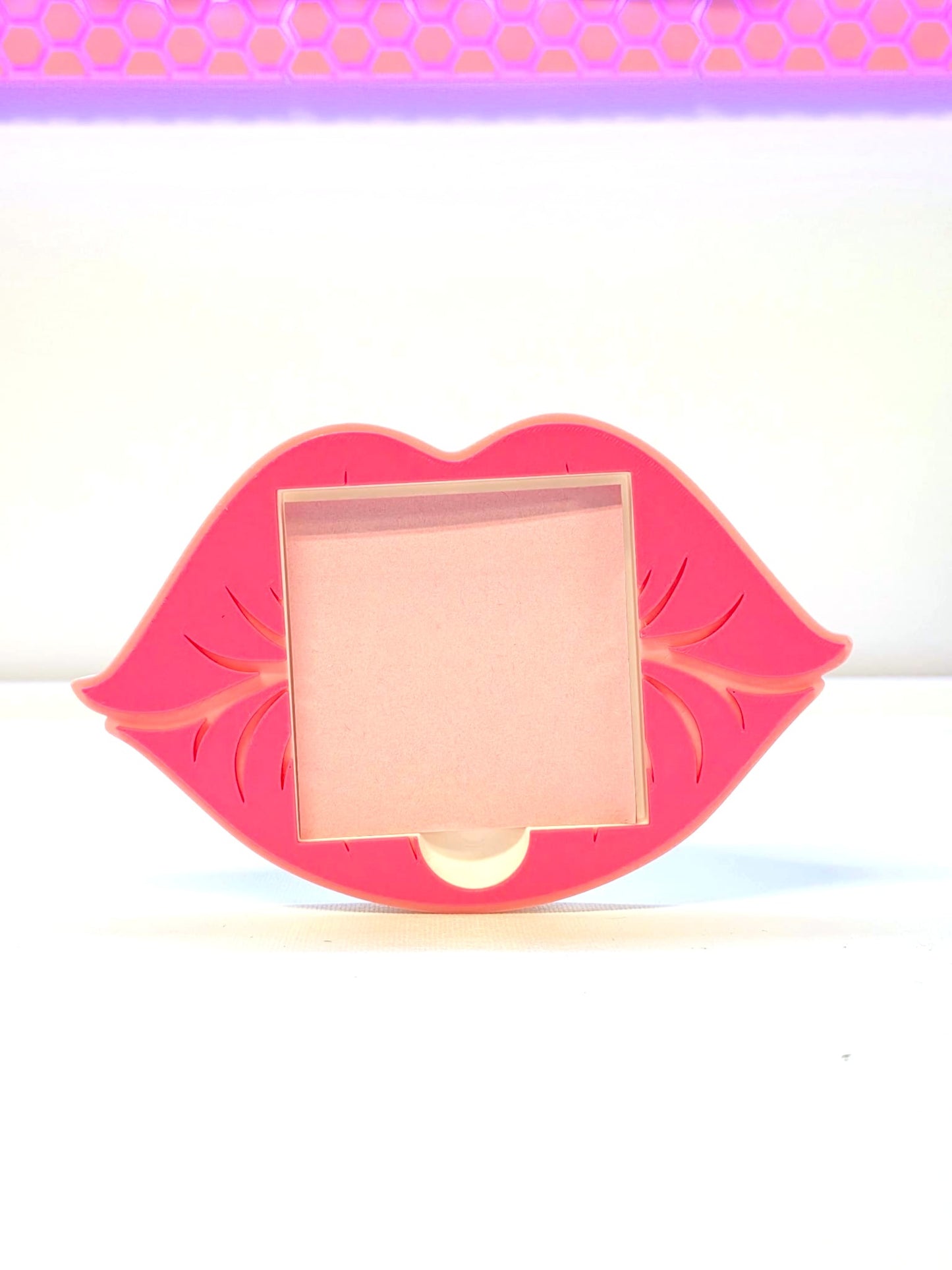 Lips Sticky Note Holder STL + 3MF File: Girly 3D Printable Organizer (Digital Download)