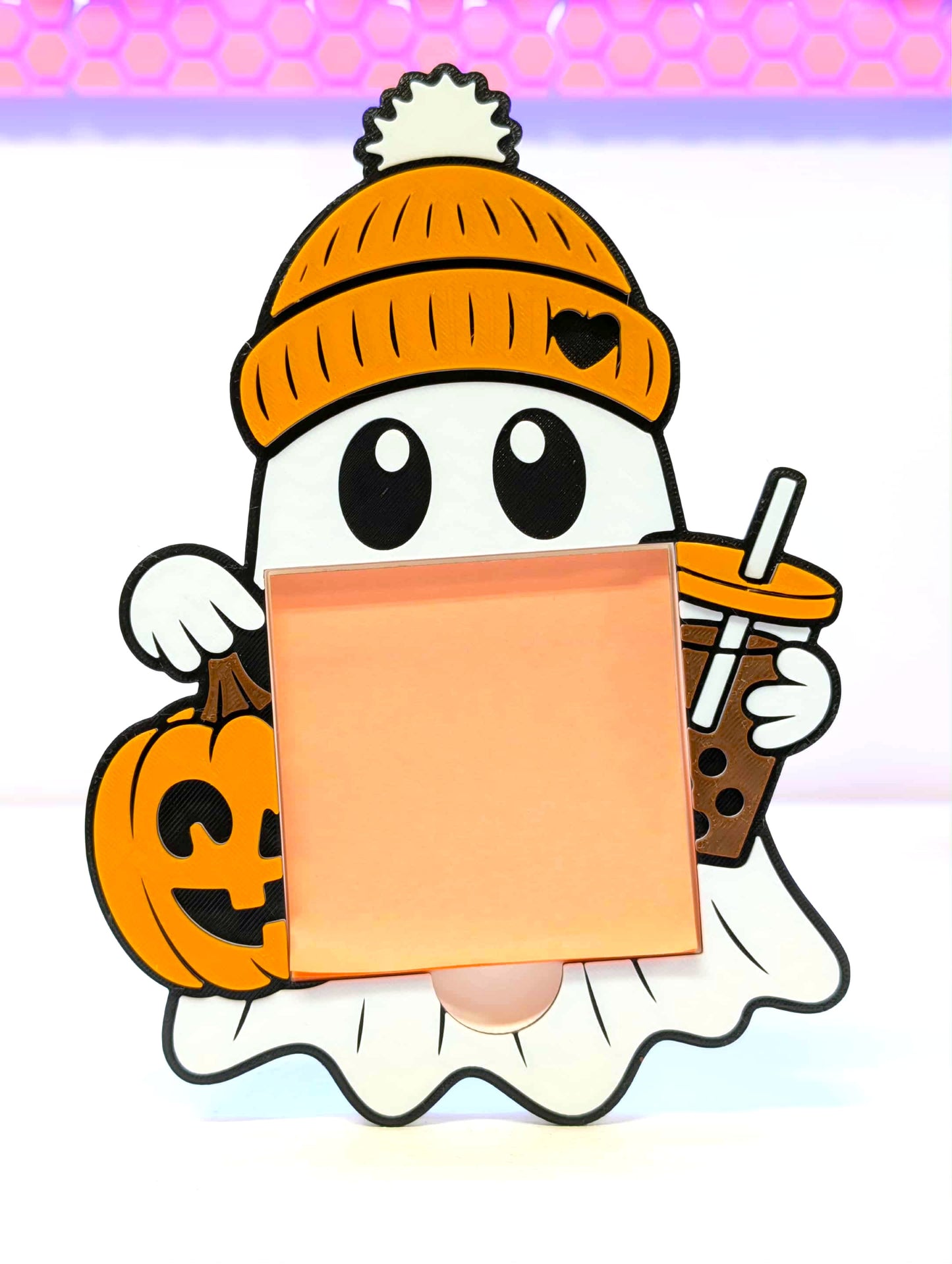 Fall Ghost Sticky Note Holder - STL & 3MF - Digital Download