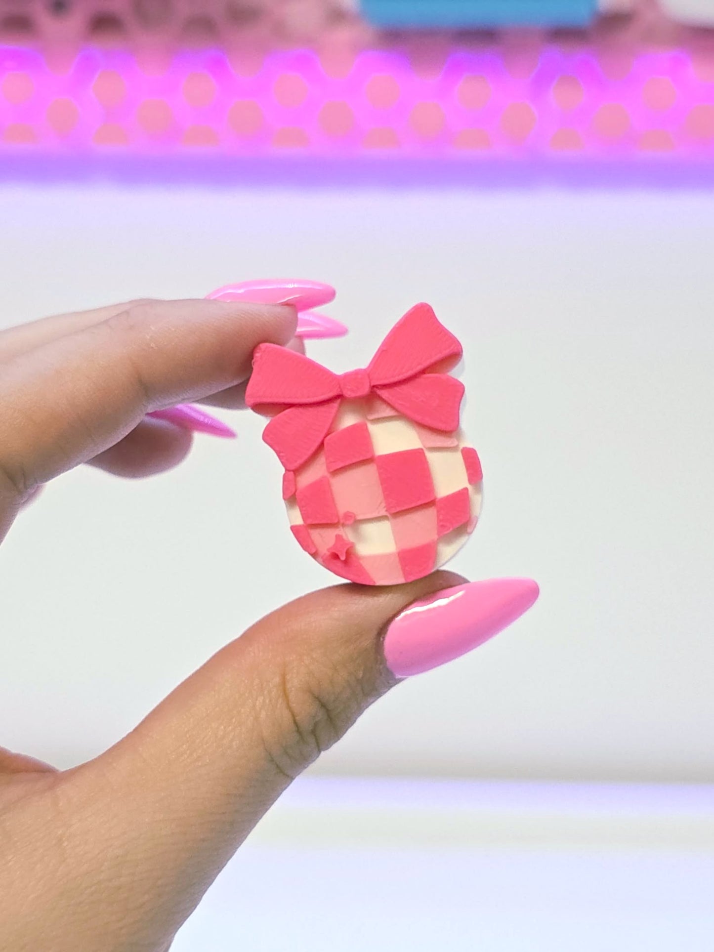 Disco Bow Straw Topper 3D Print File (STL & 3MF Digital Download) 8mm + 10mm Sizes