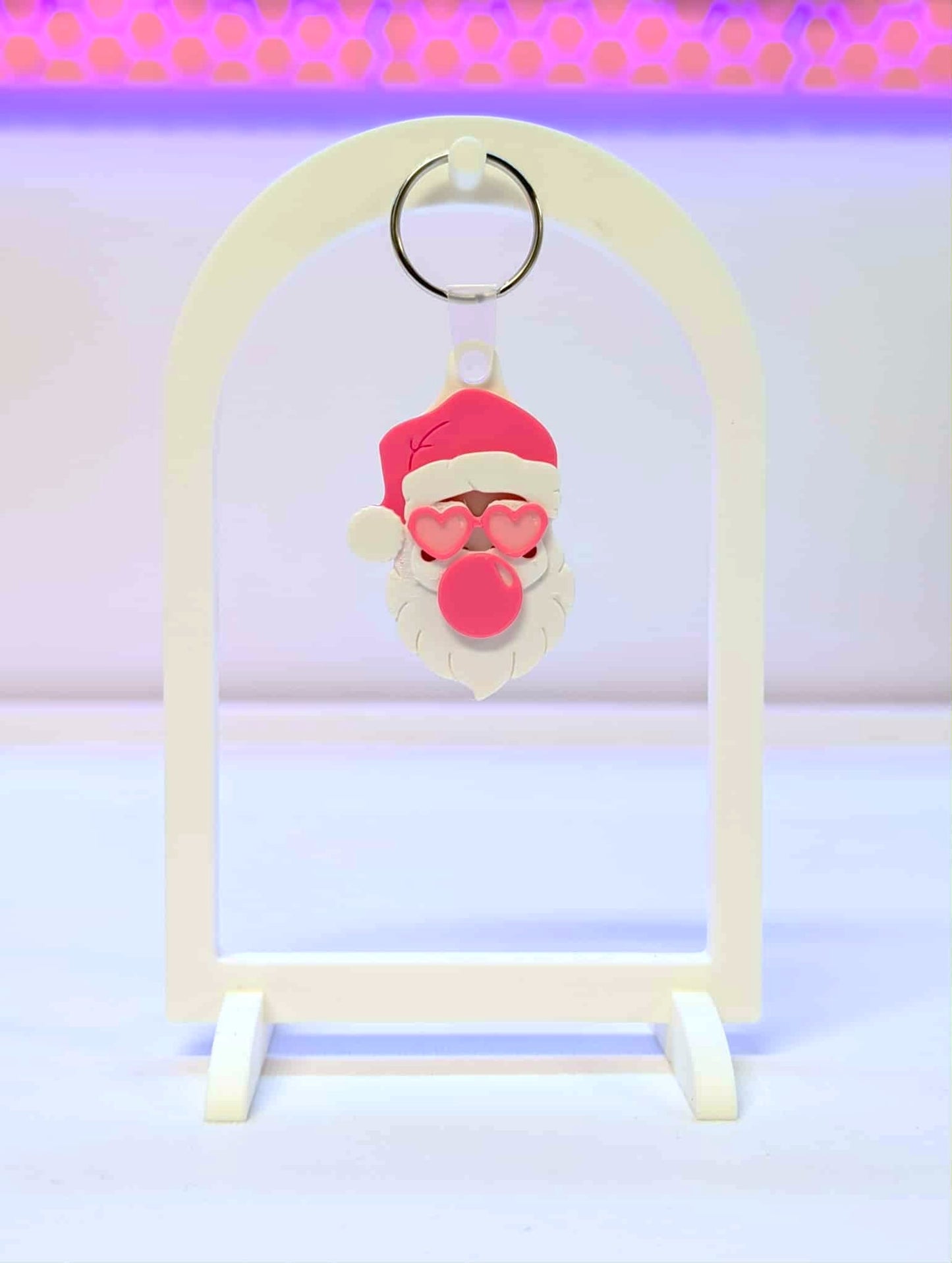 Sassy Santa NFC Keychain STL/3MF File: Digital Download