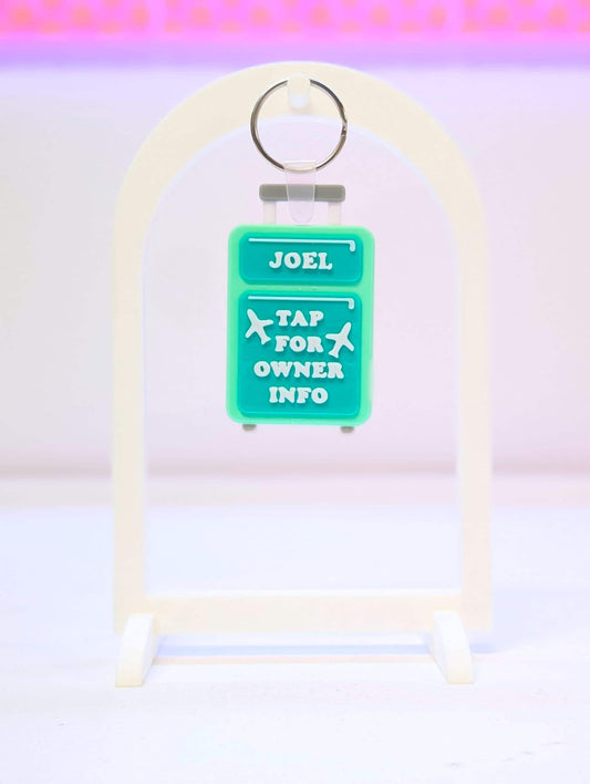 Editable Plane Bag Tag 3D Print File: Suitcase Accessory (STL & 3MF Digital Download)