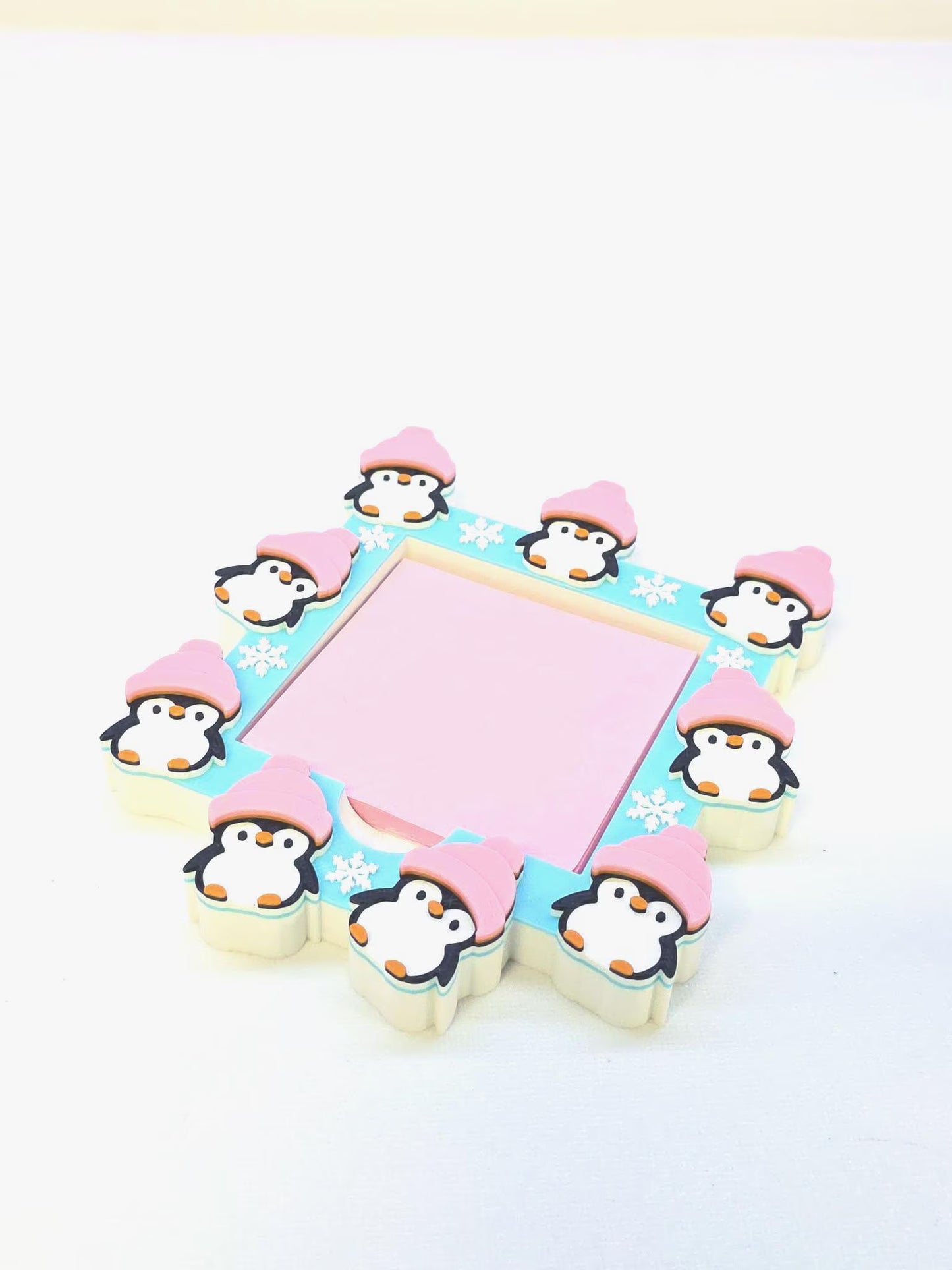 Cute Penguin Sticky Note Holder: 3D Print File (STL/3MF Digital Download)