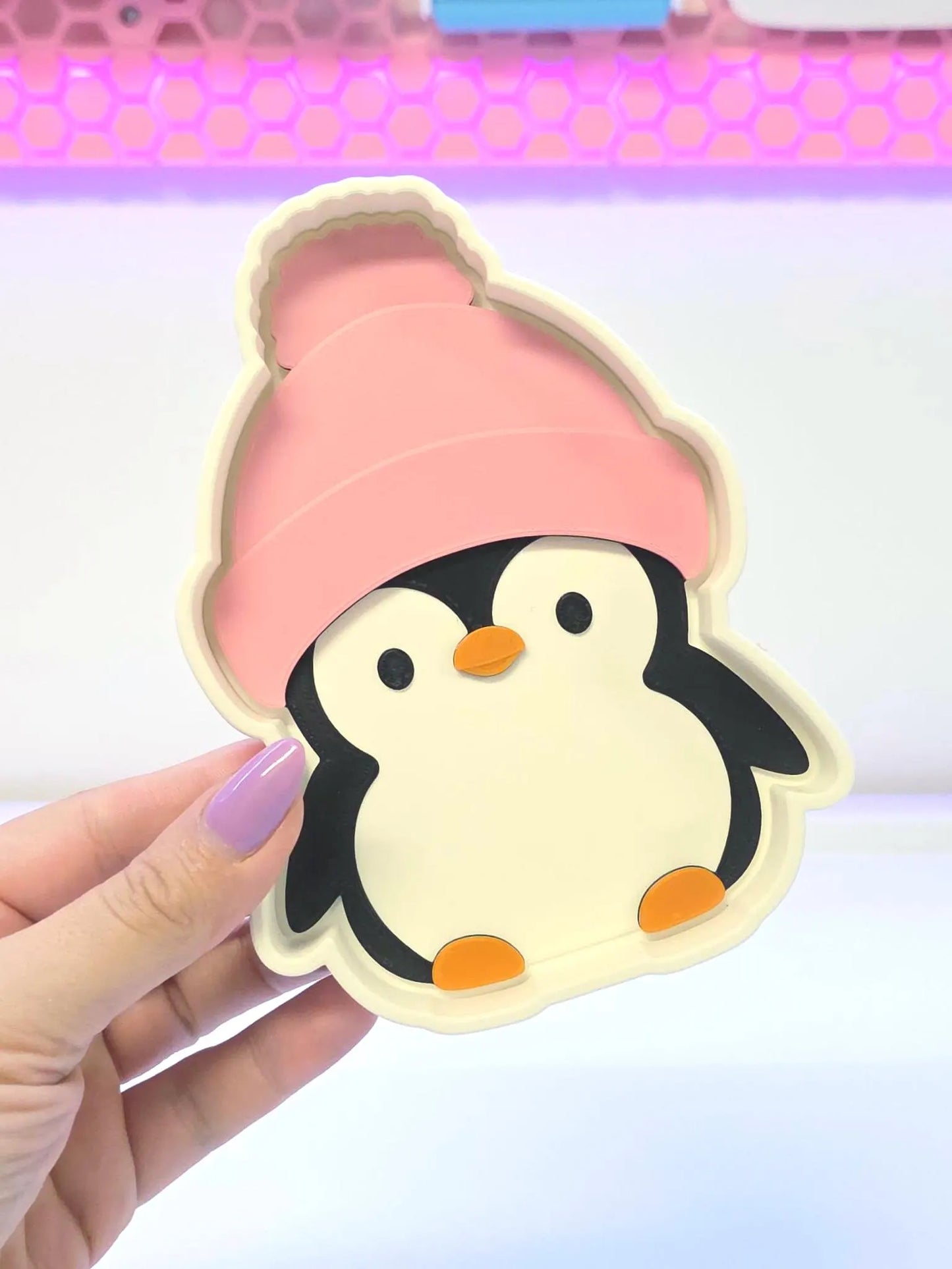 Cute Penguin Trinket Dish 3D Print File, Digital Download (STL & 3MF File)