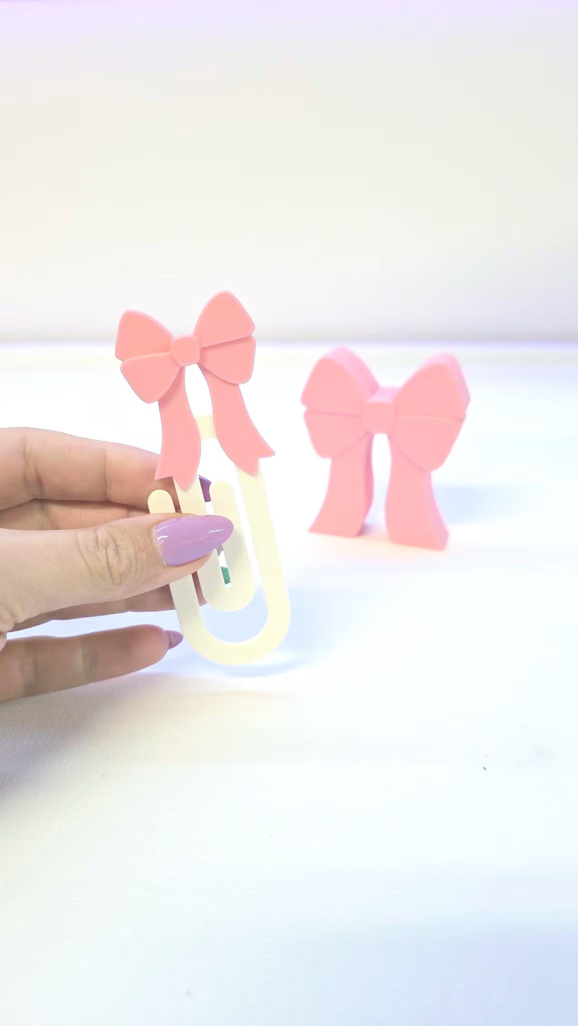 Coquette Bow Paper Clip 3D Print File (STL & 3MF Digital Download)