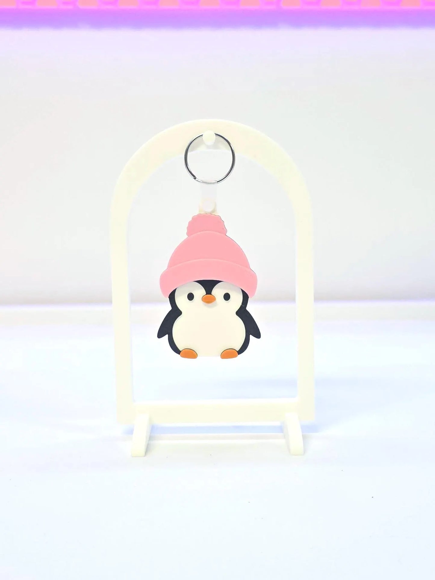 Cute Penguin NFC Keychain STL/3MF File: 3D Print File