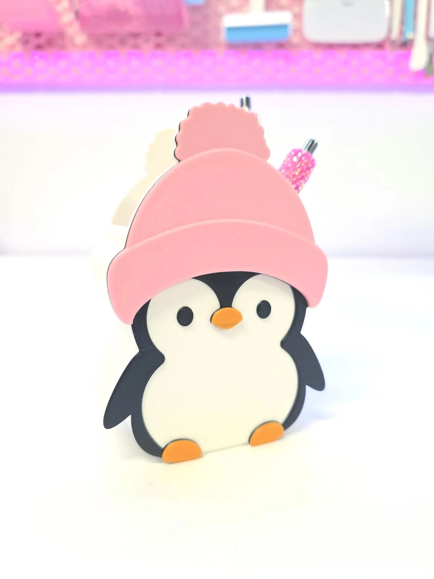 Cute Penguin Pen Holder: 3D Print STL & 3MF File (Digital Download)