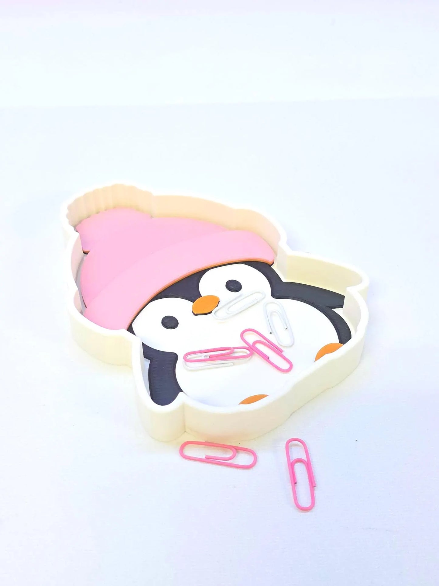 Cute Penguin Trinket Dish 3D Print File, Digital Download (STL & 3MF File)