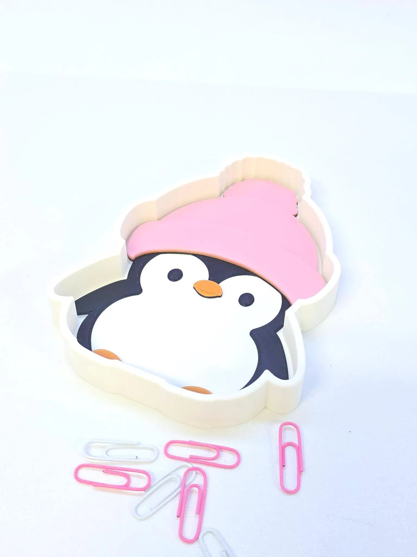 Cute Penguin Trinket Dish 3D Print File, Digital Download (STL & 3MF File)
